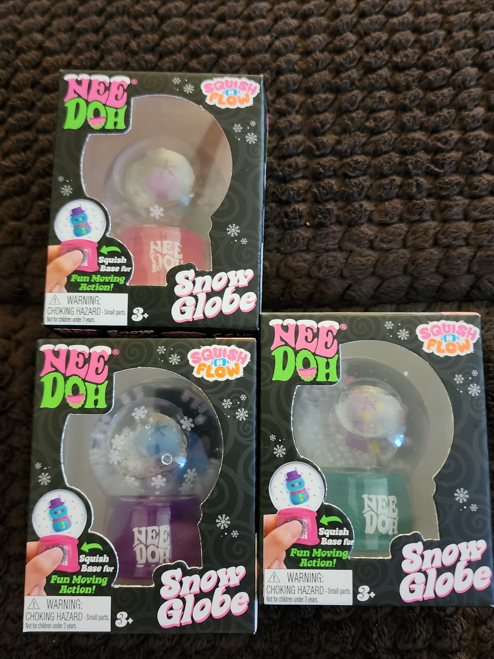 Snow Globe Squish Toy - Rudy, Penny, Groovy. 3 Styles To Collect.